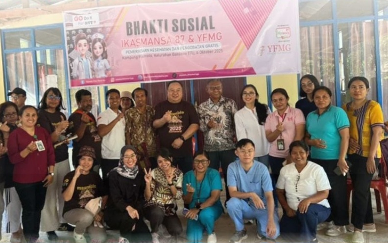 Reuni IKASMANSA’87 Kupang Wujudkan Karya Bakti di Kampung Maumolo