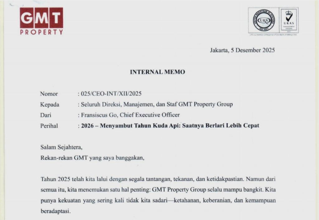 Sambut Tahun Kuda Api, Fransiscus Go: Saatnya Berlari Lebih Cepat