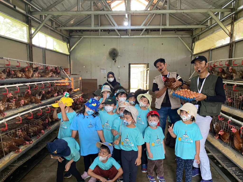 Belajar di Alam, Siswa TK Menara Harapan Ciputat Ikuti Edufarm di Nara Kupu Village Depok