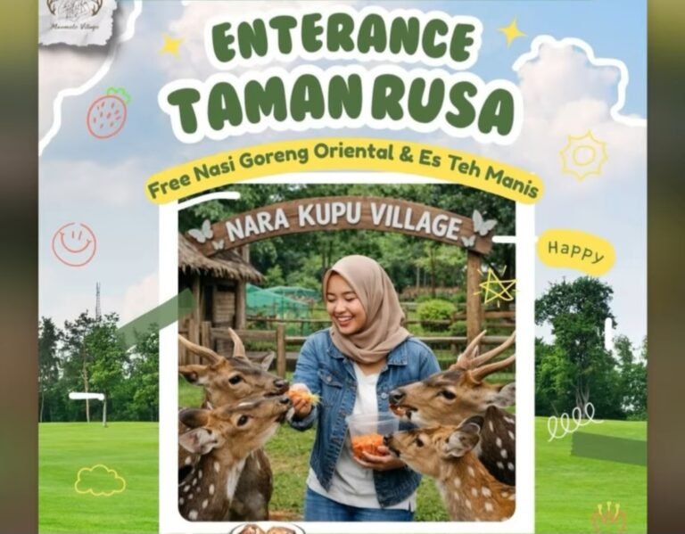 Wisata Edukasi di Depok: Nikmati Sensasi Memberi Makan Rusa di Nara Kupu Village