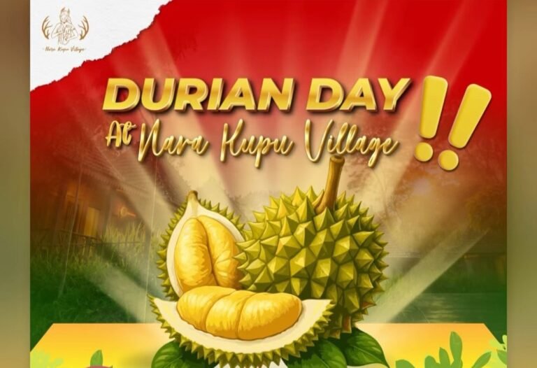 Maniak Durian Wajib Datang: Pesta Durian Daging Tebal dan Manis Hadir di Nara Kupu Village